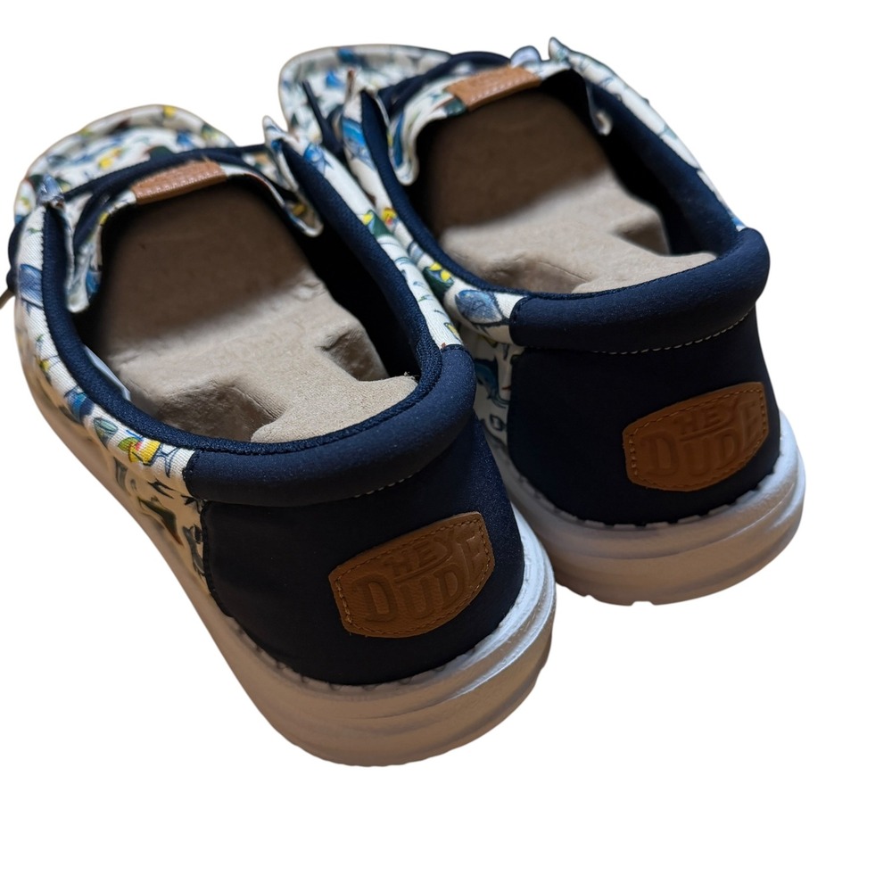 Heydude Wally Island Time Mens Size 14 Egret Multi New Fishing Slip On Shoes - Picture 5 of 6